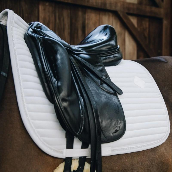 Dressuurzadeldekje Pearls Wit in de groep Paardenuitrusting / Zadeldekjes / Dressuurzadeldekjes bij Equinest (42572Vi_r)