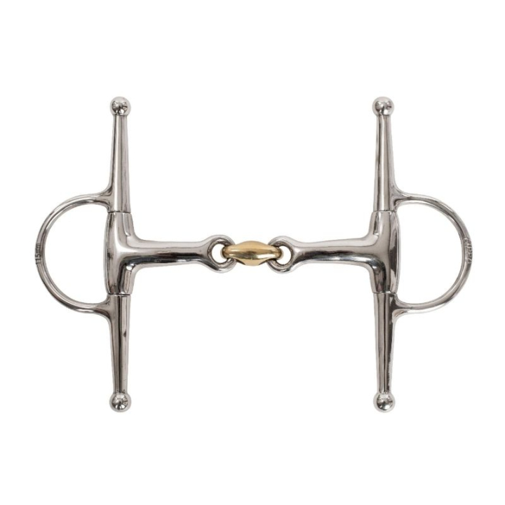 Fullcheekbit Dubbelgebroken Curved in de groep Paardenuitrusting / Bitten / Kneveltrensen bij Equinest (426105_r)