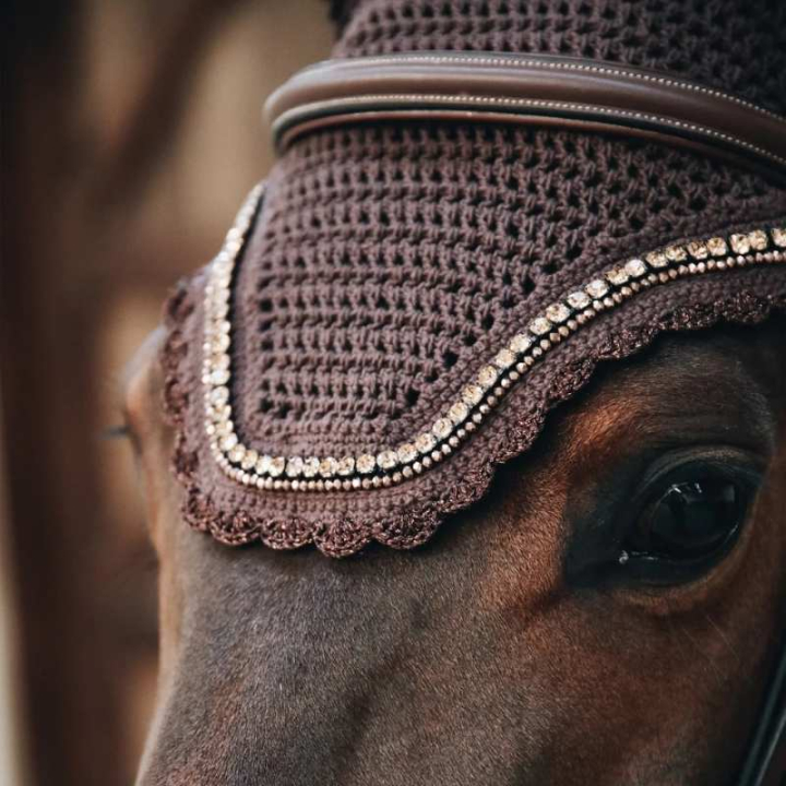 Oornetjes Wellington Stone & Pearl Donkerbruin in de groep Paardenuitrusting / Oornetjes bij Equinest (4261408BR)