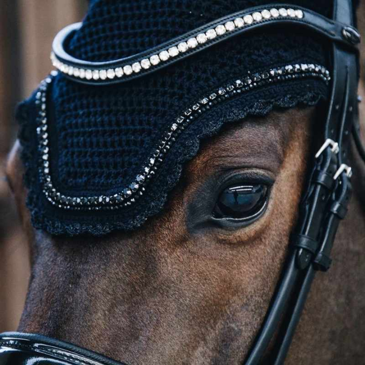 Vliegenoornetjes Wellington Stone & Pearl Soundless Zwart in de groep Paardenuitrusting / Oornetjes bij Equinest (42615Sv_r)