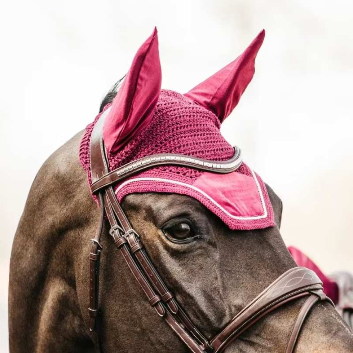 Oornetje Wellington Velvet Fuchsia in de groep Paardenuitrusting / Oornetjes bij Equinest (4262616FFU_r)