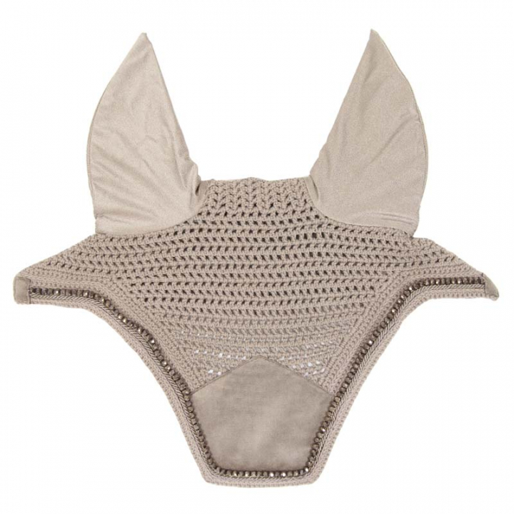 Oornetjes Wellington Velvet Pearls Beige in de groep Paardenuitrusting / Oornetjes bij Equinest (4262903BE)