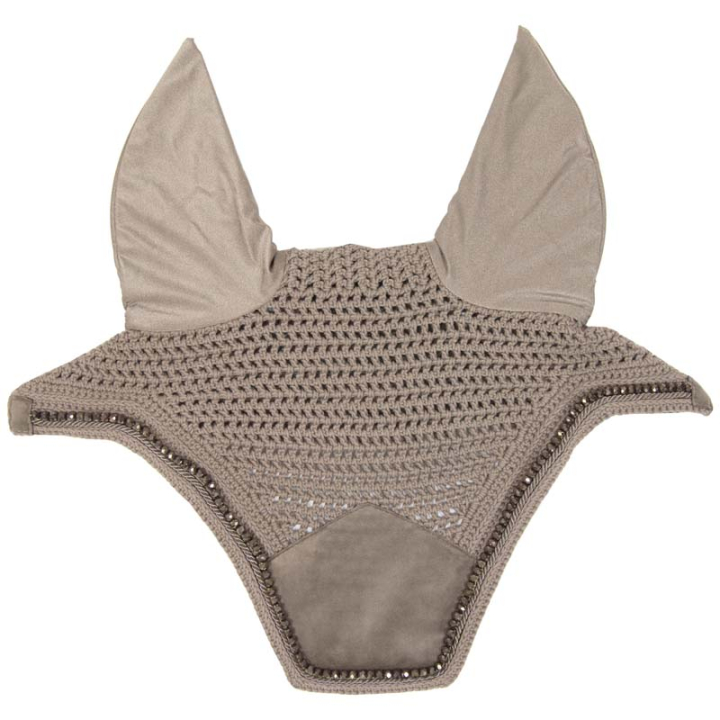 Vliegenoornetjes Wellington Velvet Pearls Beige in de groep Paardenuitrusting / Oornetjes bij Equinest (42629Be_r)