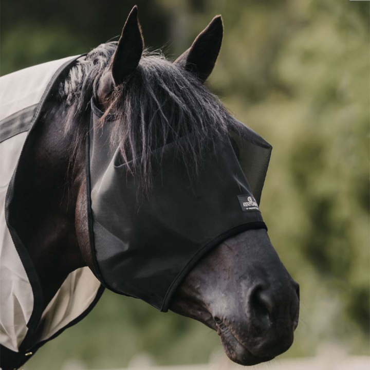 Vliegenmasker Classic zonder Oren Zwart in de groep Vliegbescherming / Vliegenmaskers bij Equinest (42645BA)