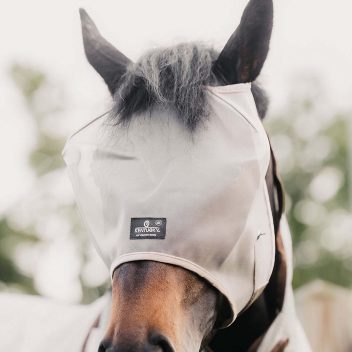 Vliegenmasker Classic zonder Oren Zilver in de groep Vliegbescherming / Vliegenmaskers bij Equinest (42645BE)