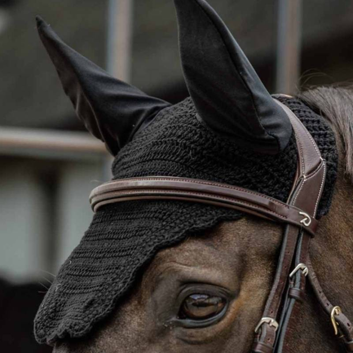 Oornetjes Wellington Wave Zwart in de groep Paardenuitrusting / Oornetjes bij Equinest (4265533BA)