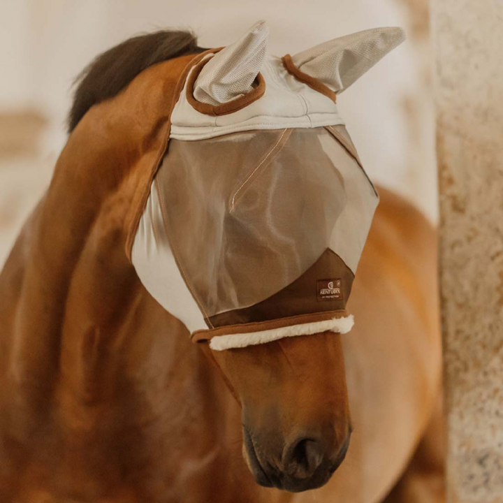 Vliegen oornetje met oren Skin Friendly Zilver in de groep Vliegbescherming / Vliegenmaskers bij Equinest (4266442COBSI_r)