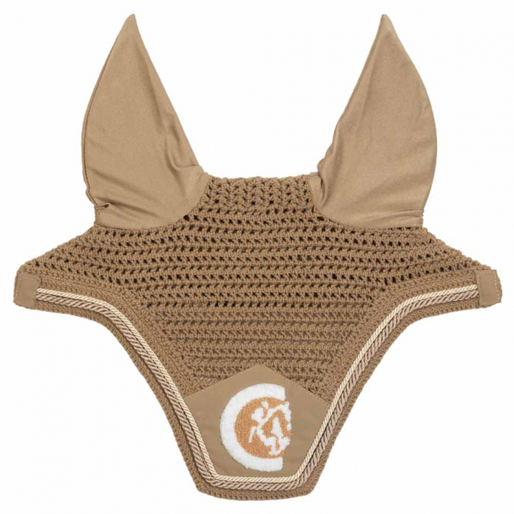 Oornetje Wellington 3D Logo Rope Beige in de groep Paardenuitrusting / Oornetjes bij Equinest (4266932FBE_r)