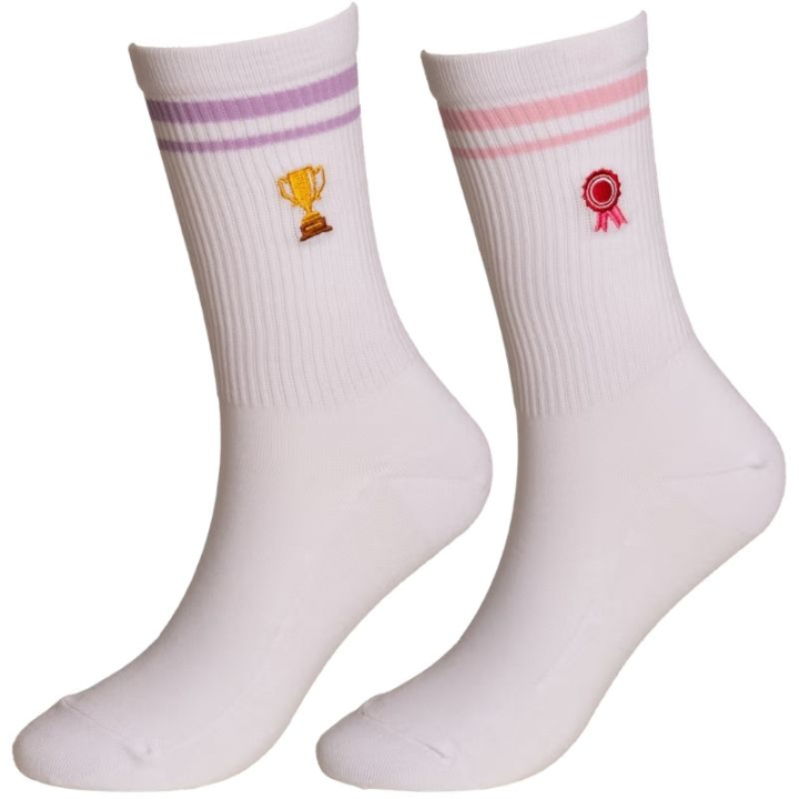 Sokken Ribbon 2-pack Wit in de groep Rijkleding / Paardrijsokken bij Equinest (4275602RIBBOWH_r)