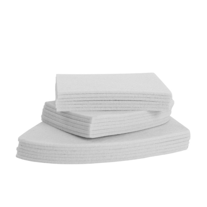 Viltinzet Correctiepad met Rand Sheepskin Dressage Wit in de groep Paardenuitrusting / Padden / Zadelkussens bij Equinest (441294WH_r)