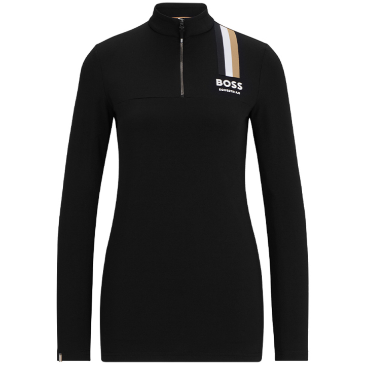 Functioneel shirt Lia Signature Stripe Zwart in de groep Rijkleding / Truien bij Equinest (4613B1W04050BA_r)