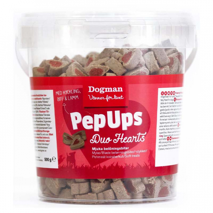 Hondensnoepjes PepUps Duo Hearts in de groep Hond / Hondensnacks & Kauwbotten bij Equinest (473015)