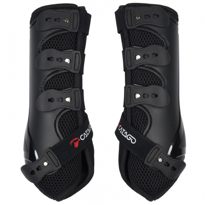 Peesbeschermers FIR-Tech Zwart in de groep Paardenuitrusting / Beenbeschermers & Bandages / Beenbeschermers & Dressuurbeschermers bij Equinest (50042001BA)