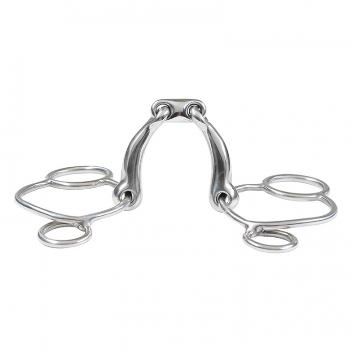 Dubbelgebroken bit Curved 2,5-ring HG in de groep Paardenuitrusting / Bitten / Pessoa Bitten bij Equinest (502011524SI)