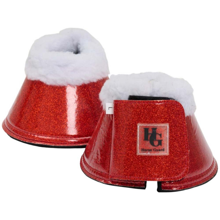 Boots met Bont Lulu Christmas Glitter HG Rood/Wit in de groep Feestdagen & Verkleedpartijen bij Equinest (504411004RE)
