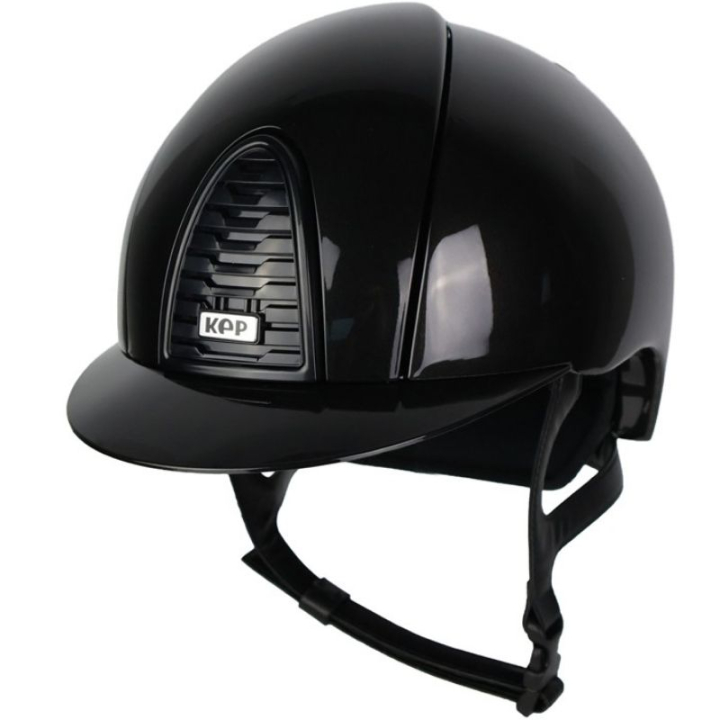 Paardrijcap Cromo 2.0 Shine Zwart/Zwart in de groep Rijuitrusting / Paardrijcaps / Standaardscherm bij Equinest (51090211020002BABA_r)