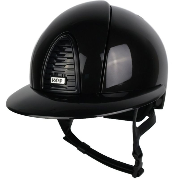 Paardrijcap Cromo 2.0 Shine Polo Zwart/Zwart in de groep Rijuitrusting / Paardrijcaps / Zonneklep bij Equinest (51090212020002BABA_r)