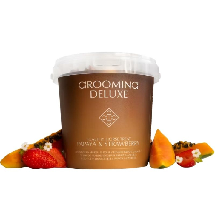Paardensnoepjes Healthy Horse Treats Papaya & Strawberry 500g in de groep Paardenverzorging en Verzorging / Paardensnoepjes bij Equinest (52007PAP-500)