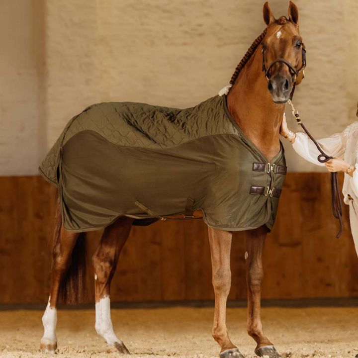 Transport Deke Combo Cooler Fleece Groen in de groep Paardendekens / Koeldeken bij Equinest (52128PGN_r)