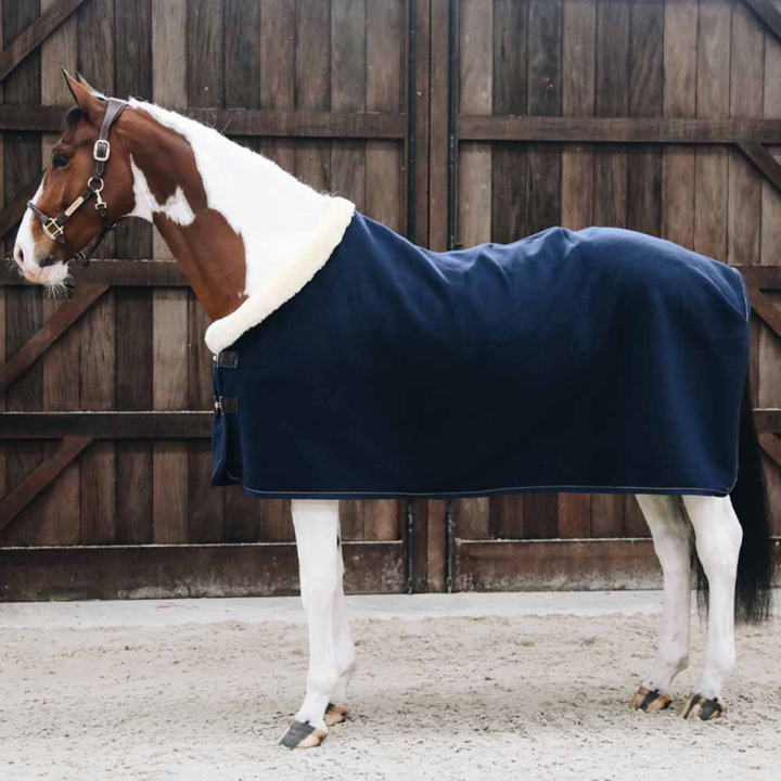 Showdeken Heavy Fleece Marineblauw in de groep Paardendekens / Fleecedekens bij Equinest (52148Ma_r)