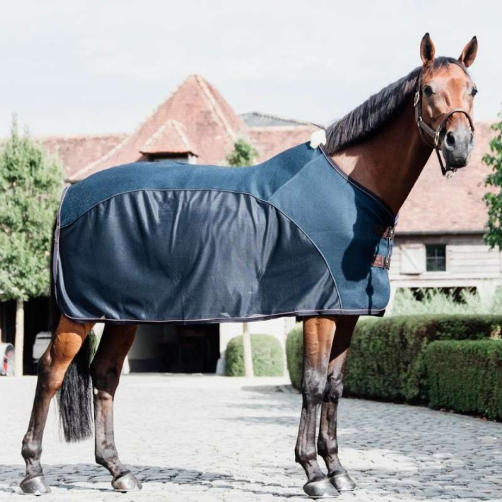 Coolerdeken Combo Mesh Marineblauw in de groep Paardendekens / Koeldeken bij Equinest (52158Ma_r)