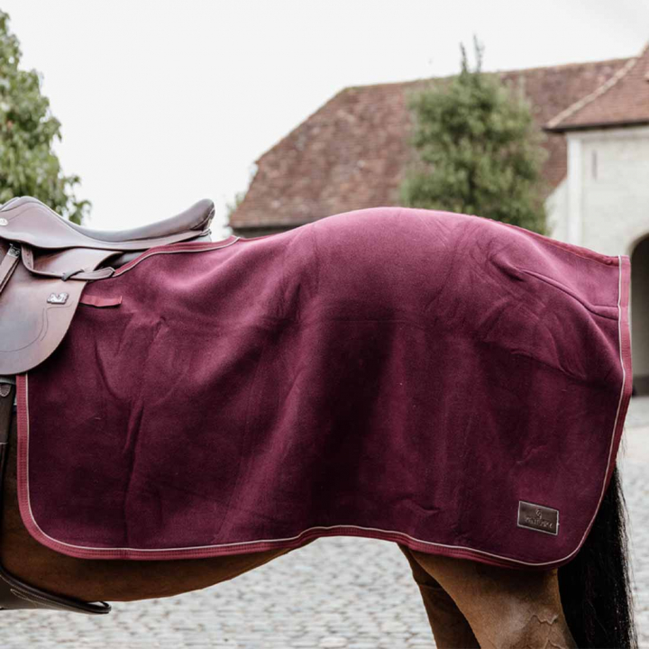 Uitrijdeken Heavy Fleece Bordeaux in de groep Paardendekens / Uitrijdekens bij Equinest (52208RE_r)