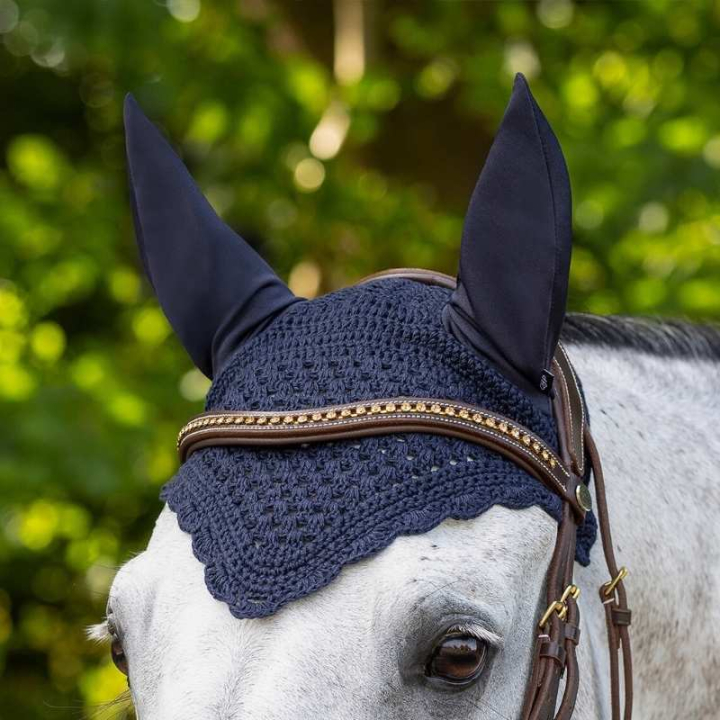 Oornetjes Florence Marineblauw in de groep Paardenuitrusting / Oornetjes bij Equinest (5316NA)