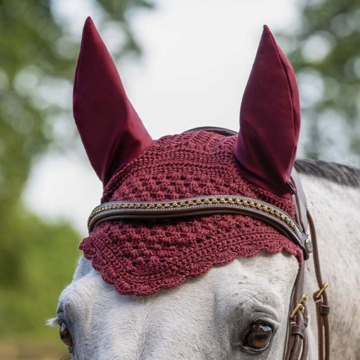Oornetjes Florence Wijnrood in de groep Paardenuitrusting / Oornetjes bij Equinest (5316RE)