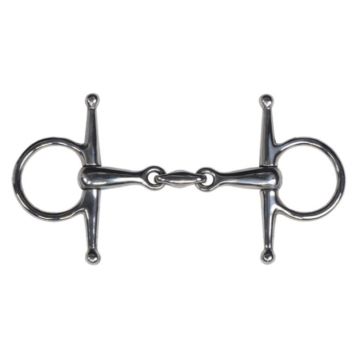 Fullcheek-bit dubbelgebroken HG in de groep Paardenuitrusting / Bitten / Kneveltrensen bij Equinest (53514SI)