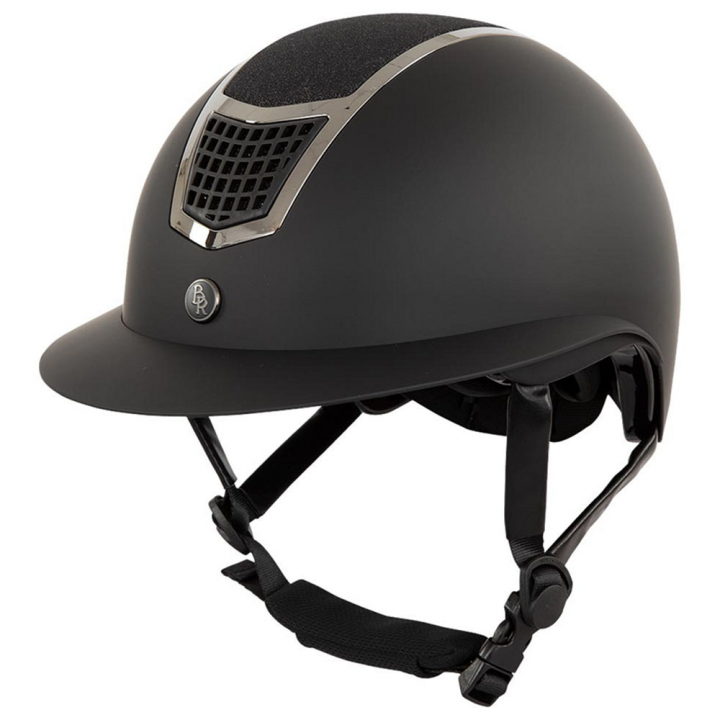 Paardrijcap Lambda Plus Glitter Zwart/Gunmetal in de groep Rijuitrusting / Paardrijcaps / Zonneklep bij Equinest (541035BA)
