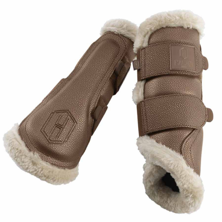 Beenbeschermers Stingray Fauxfur Heritage Beige in de groep Paardenuitrusting / Beenbeschermers & Bandages / Beenbeschermers & Dressuurbeschermers bij Equinest (555057863070BE_r)