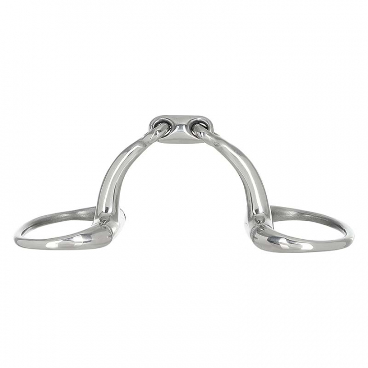 Dubbelgebroken Anir-bit met vaste ringen in de groep Paardenuitrusting / Bitten / Bustrensen bij Equinest (55591SI)