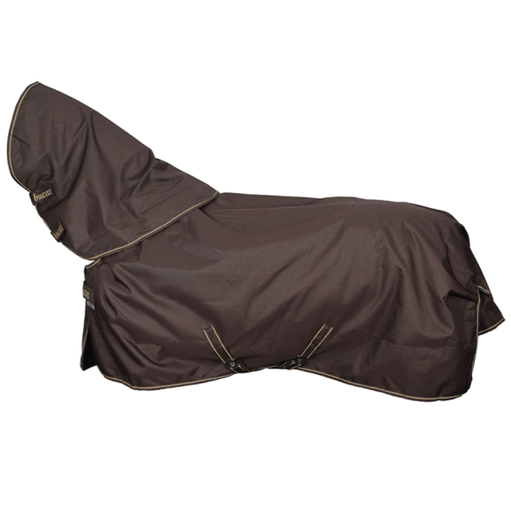 Buitendeke met Hals Irish Turnout 150g Bruin in de groep Paardendekens / Buitendekens bij Equinest (5641511BR_r)