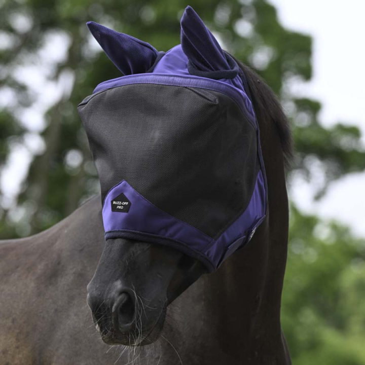 Vliegen oornetje Buzz-Off Pro Marineblauw/Zwart in de groep Vliegbescherming / Vliegenmaskers bij Equinest (5760025NABA_r)