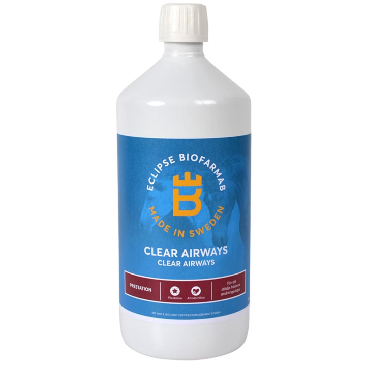 Clear Airways 1L in de groep Voedingssupplement / Voedingssupplement paard / Ademhaling & Luchtwegen bij Equinest (600983)