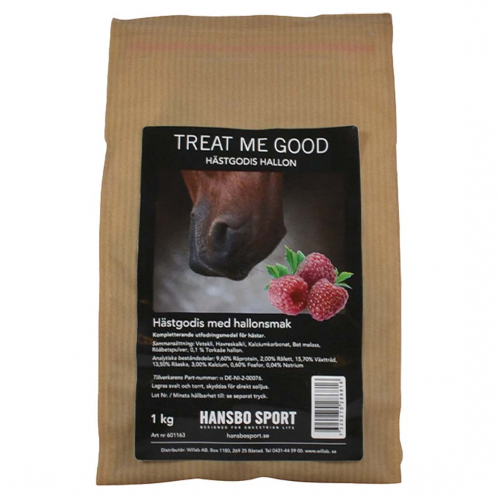 Paardensnacks HS Treat Me Good Framboos 1kg in de groep Paardenverzorging en Verzorging / Paardensnoepjes bij Equinest (601162RASP-1000)