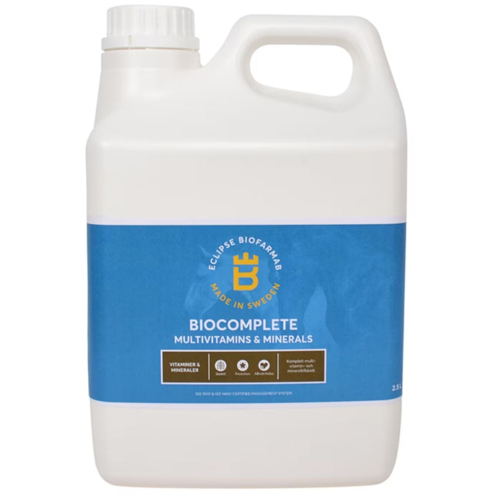 BioComplete 2,5L in de groep Voedingssupplement / Voedingssupplement paard / Vitaminen & Mineralen bij Equinest (603411)