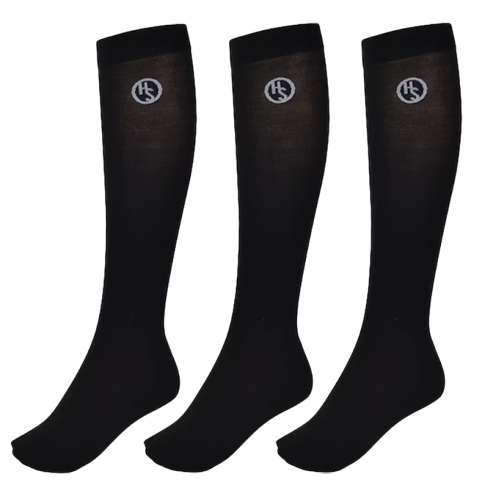 Rijstrumpen HS Nailon 3-pack Zwart in de groep Rijkleding / Paardrijsokken bij Equinest (603604BA)