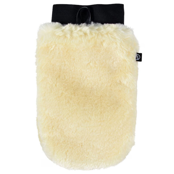 Grooming Handschoen HS Faux Fur Creme in de groep Paardenverzorging en Verzorging / Borstels / Verzorgingshandschoenen bij Equinest (603861BE)