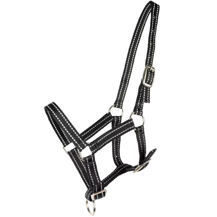 Veulenhalster HS Reflective Zwart in de groep Paardenuitrusting / Halsters / Veulen Halters bij Equinest (604734BA)