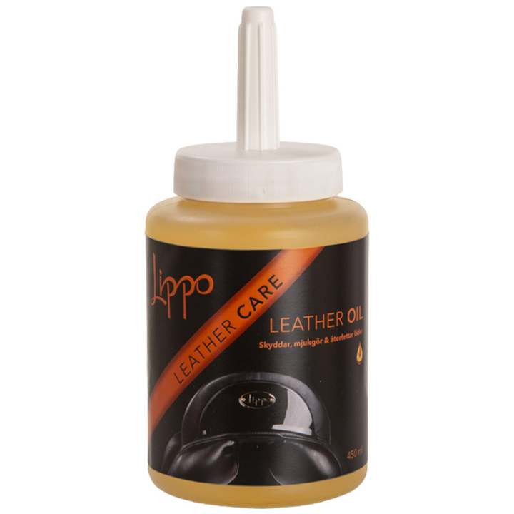Lederolie met Borstel 450ml in de groep Paardenverzorging en Verzorging / Leerverzorging bij Equinest (606001-450)