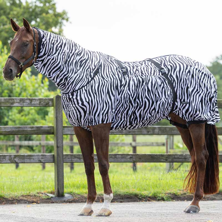 Eksemtdeken UV-Resistant Zebra Zwart/Wit in de groep Vliegbescherming / Vliegendekens bij Equinest (6060ZEB105BAWH_r)