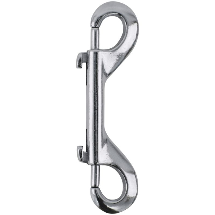 Karabijnhaak Double Zilver in de groep Stal & Weide / Staluitrusting / Haken & Hangers bij Equinest (611811SI)