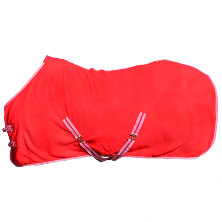 Fleece deken Color Rood in de groep Paardendekens / Fleecedekens bij Equinest (6121RE)
