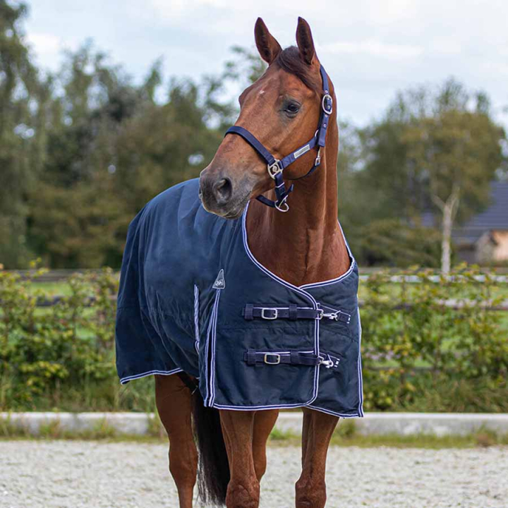 Regendeke Luxury Fleece 0g Marineblauw in de groep Paardendekens / Buitendekens / Regendekens bij Equinest (6174NA105nan_r)