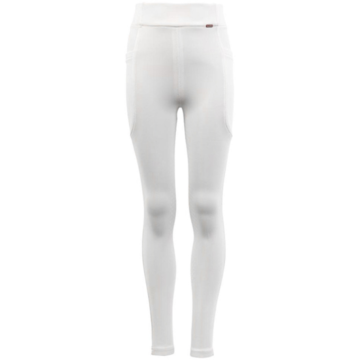 Rijlegging Kind/Junior Bitterroot Silicone Full Seat Wit in de groep Rijkleding / Rijbroeken & Rijleggings / Rijtights & Rijleggings bij Equinest (628146W00110WH_r)