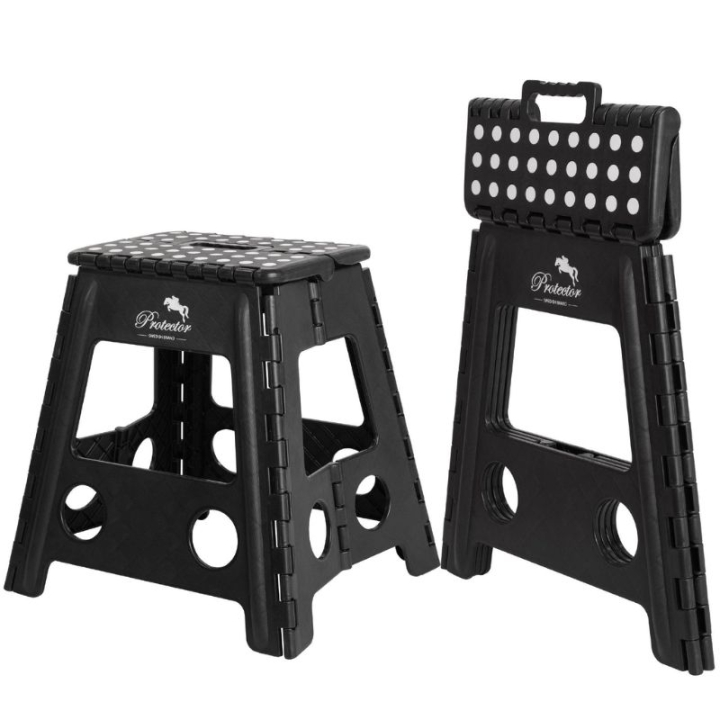 Opvouwbare stal kruk Anti-Slip Zwart in de groep Stal & Weide / Staluitrusting / Stalstoelen & Opstapkrukken bij Equinest (651311BA)