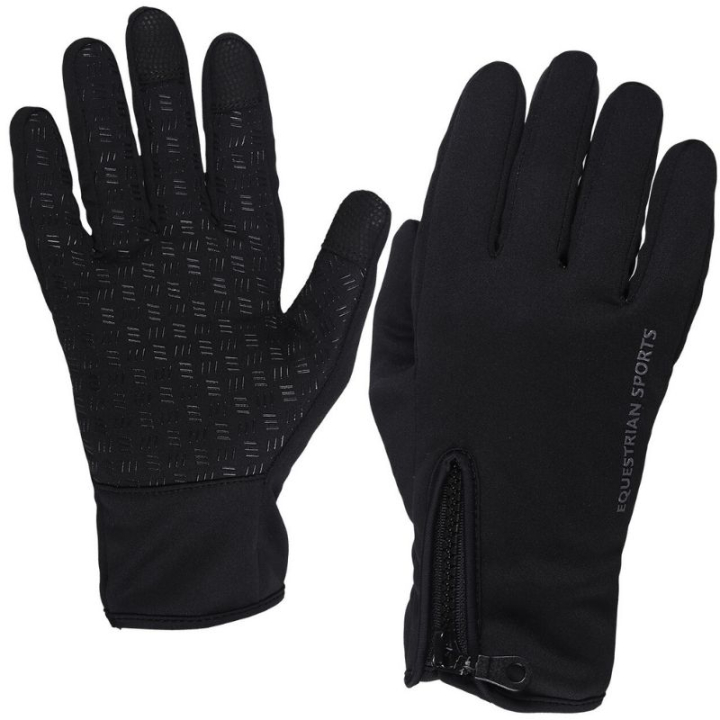 Winterrijhandschoenen Vienna Softshell Zwart in de groep Rijkleding / Handschoenen bij Equinest (7248ZWLBA_r)