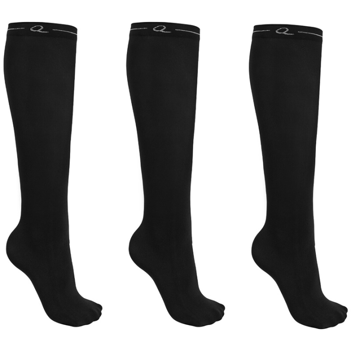 Rij sokken Show 3-pack Zwart in de groep Rijkleding / Paardrijsokken bij Equinest (7328ZW3538BA_r)