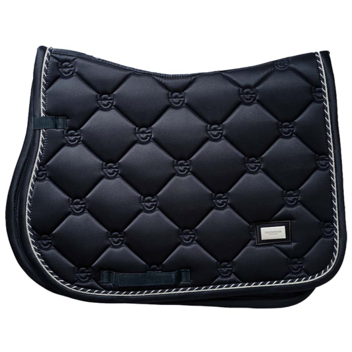 Zadeldekje ES Midnight Blue in de groep Paardenuitrusting / Zadeldekjes / Springzadeldekjes & Veelzijdigheidszadeldekjes bij Equinest (734019280123NA_r)